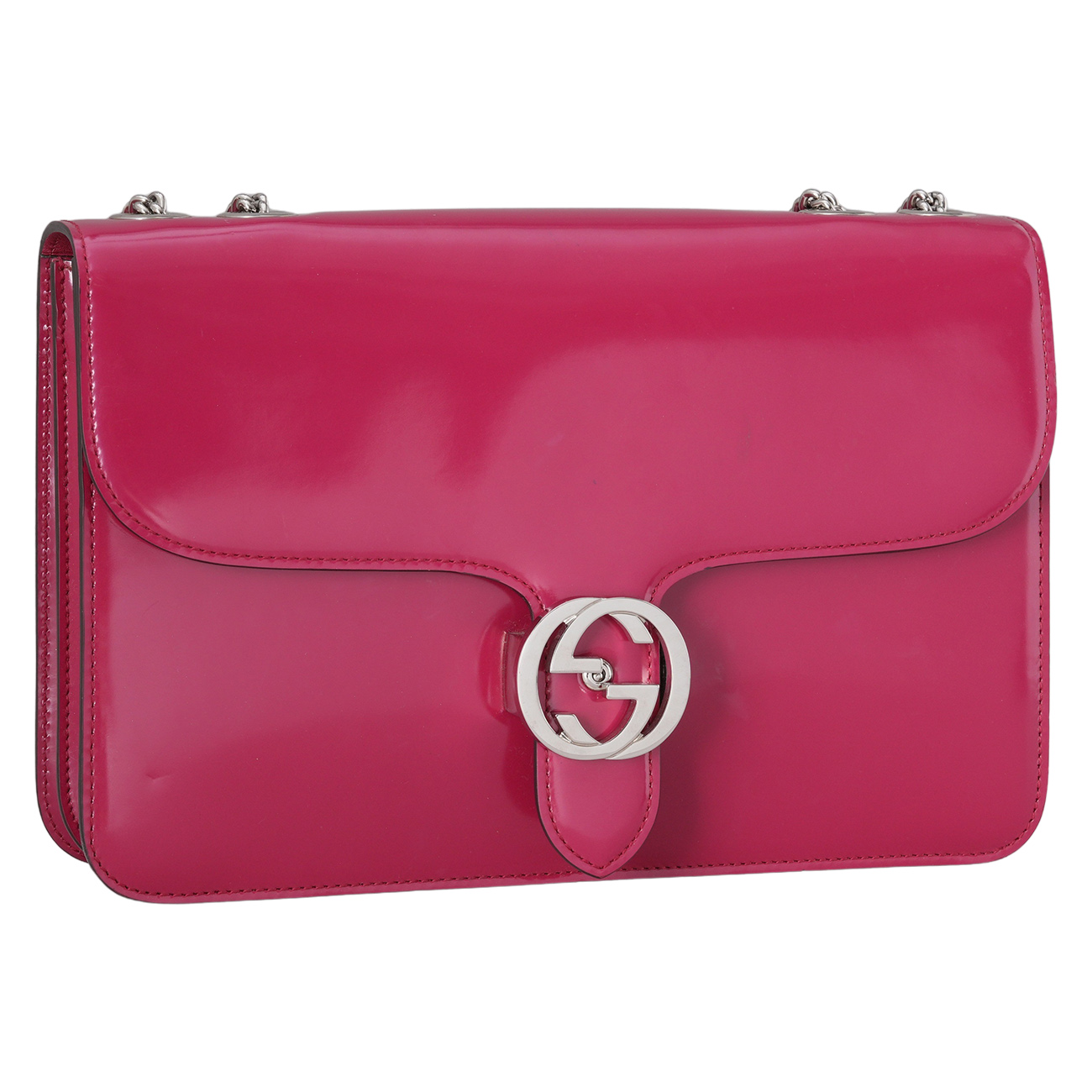 GUCCI(USED)구찌 387606 인터로킹 체인 숄더백