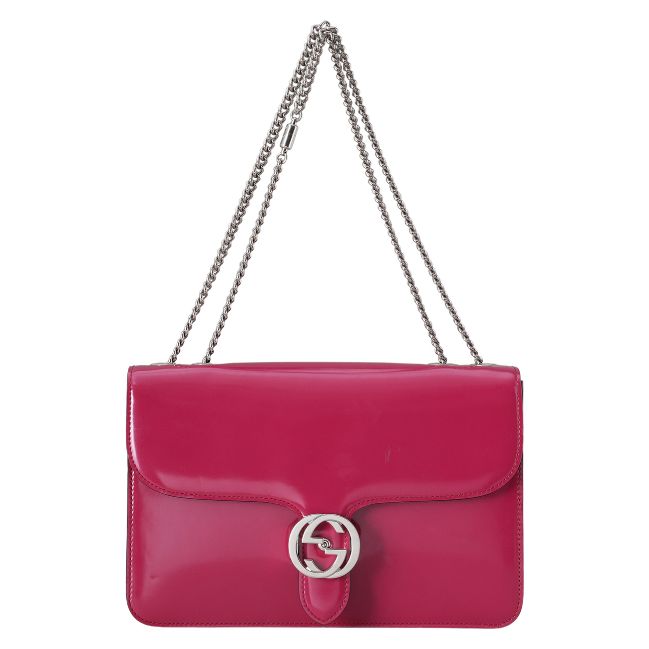 GUCCI(USED)구찌 387606 인터로킹 체인 숄더백