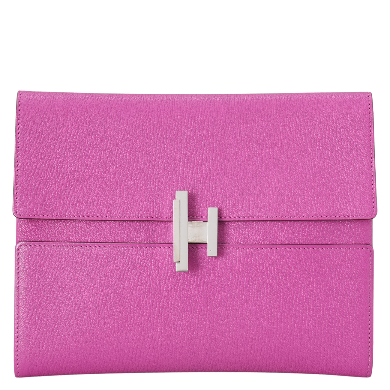HERMES(USED)에르메스 씨네틱 클러치 매그놀리아 은장