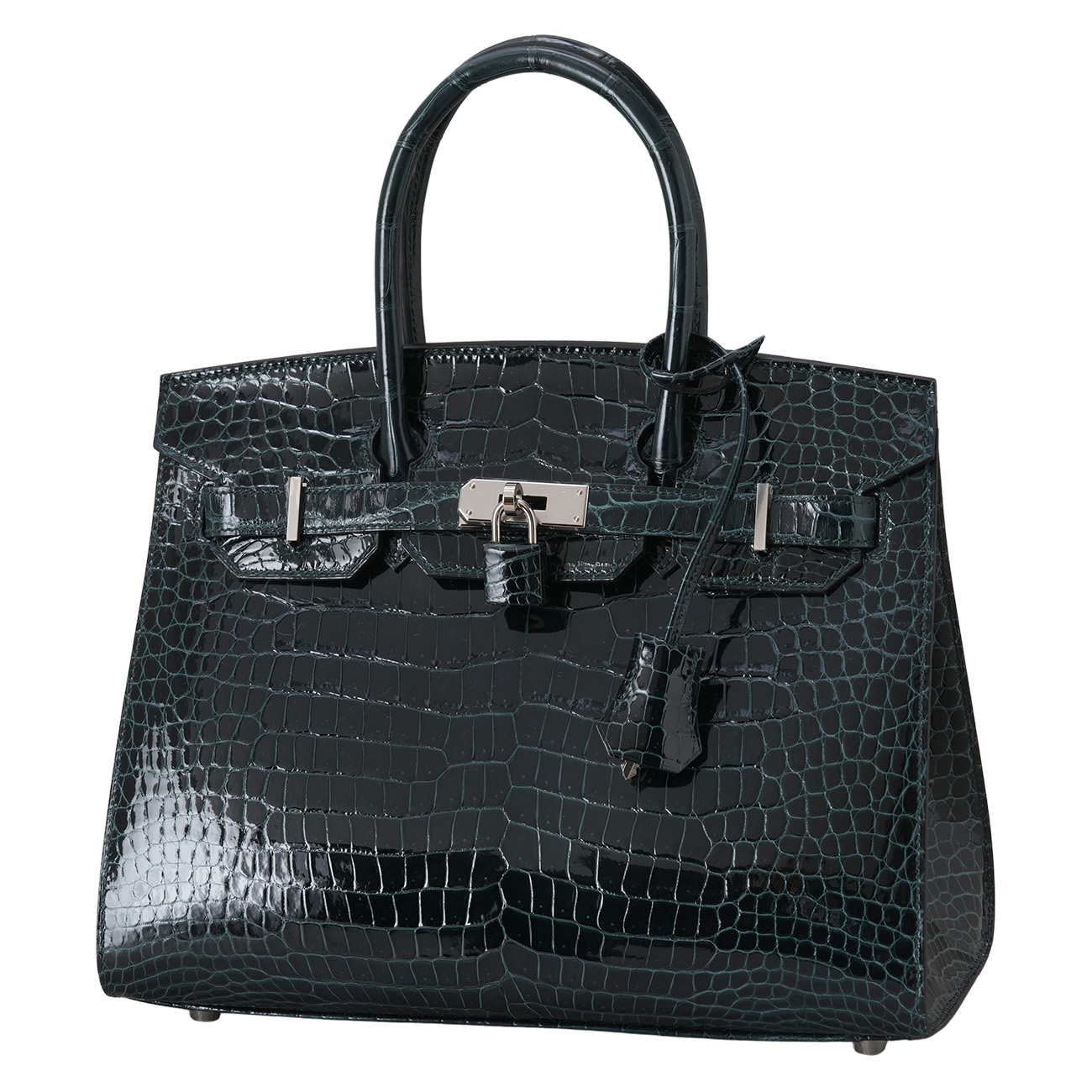 HERMES(USED)에르메스 벌킨 30 시프레스 은장 프로서스 크로커다일