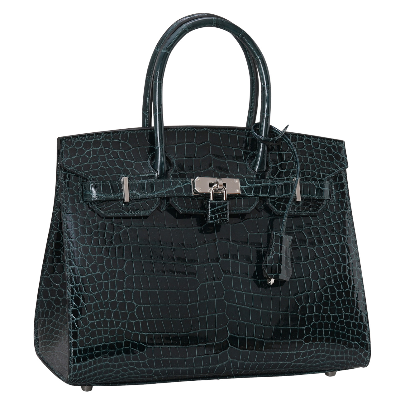 HERMES(USED)에르메스 벌킨 30 시프레스 은장 프로서스 크로커다일