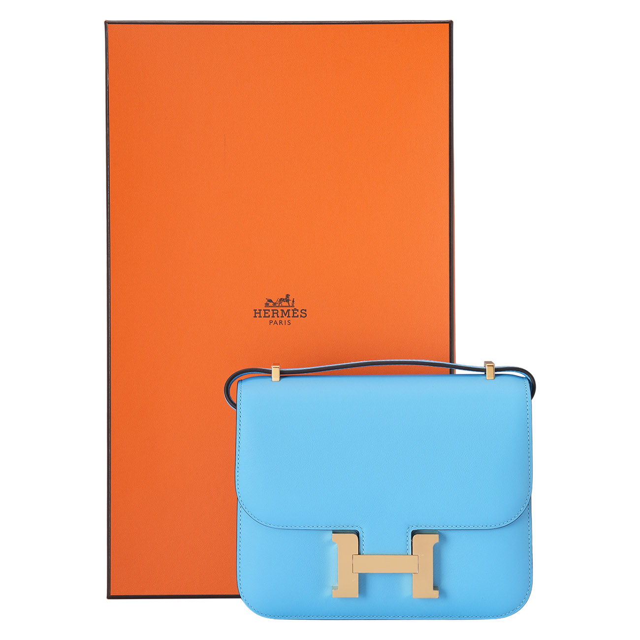 HERMES(NEW)에르메스 콘스탄스 18 셀레스트 금장