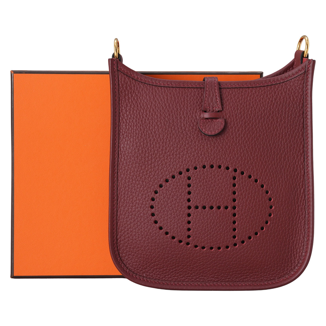 HERMES(USED)에르메스 에블린 16 ROUGE H 금장