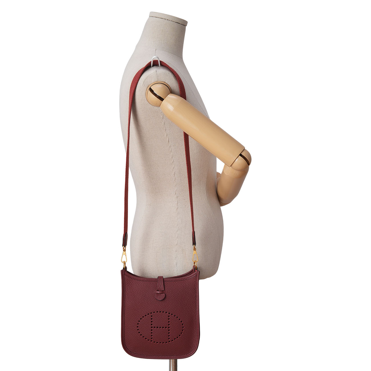 HERMES(USED)에르메스 에블린 16 ROUGE H 금장