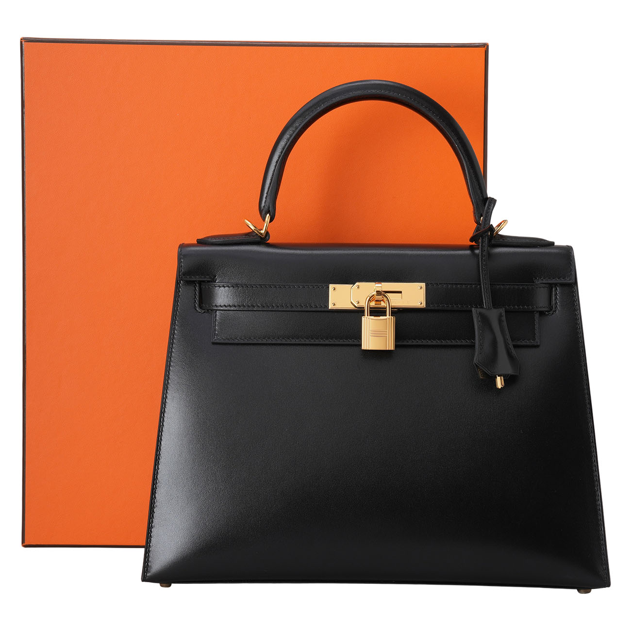 HERMES(USED)에르메스 켈리 28 셀리에 복스 느와 금장