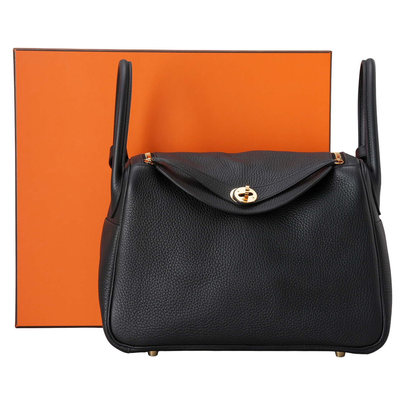 HERMES(USED)에르메스 린디 30 느와 금장