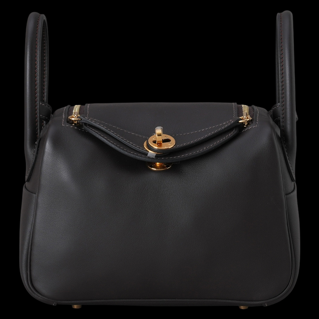 HERMES(USED)에르메스 린디 미니 에베네 금장
