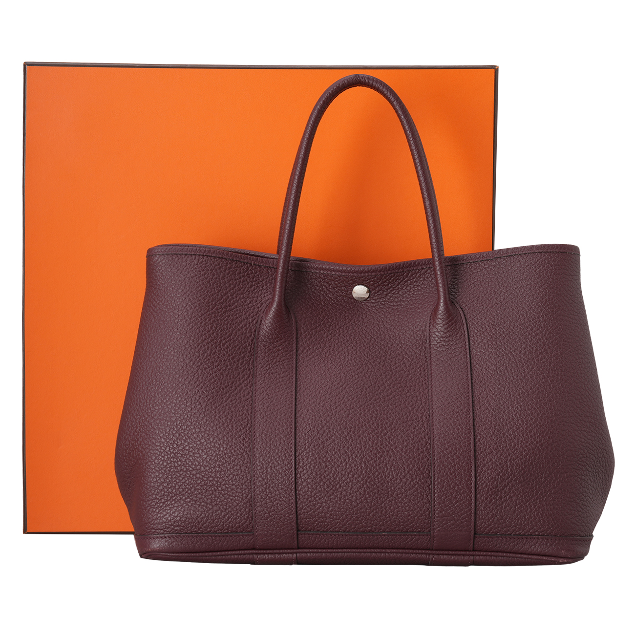 HERMES(USED)에르메스 가든파티 36 바쉬컨트리 보르도