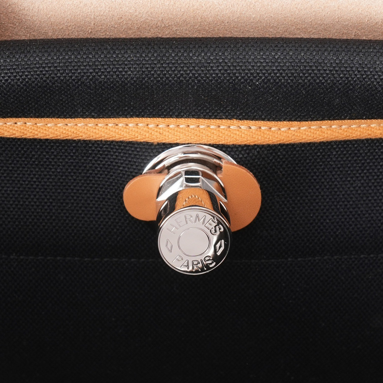 HERMES(USED)에르메스 에르백 39 느와 나뛰렐 사블르 은장 & 트윌리백참