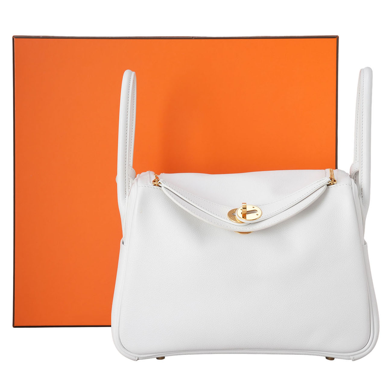 HERMES(USED)에르메스 린디 26 뉴화이트 금장