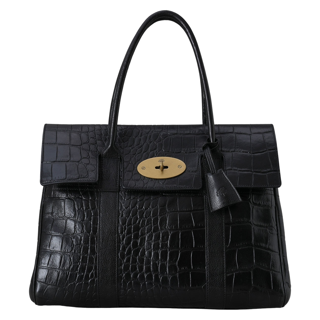 MULBERRY(USED)멀버리 베이스워터 크로커다일 패턴
