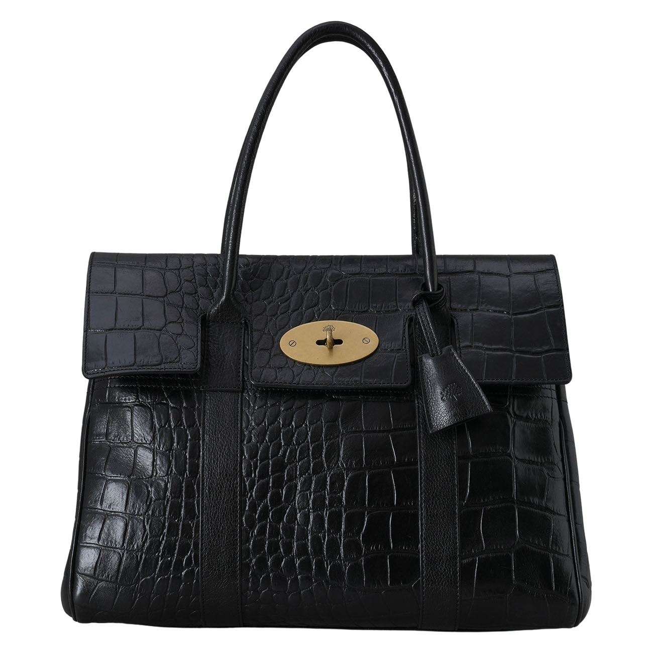 MULBERRY(USED)멀버리 베이스워터 크로커다일 패턴