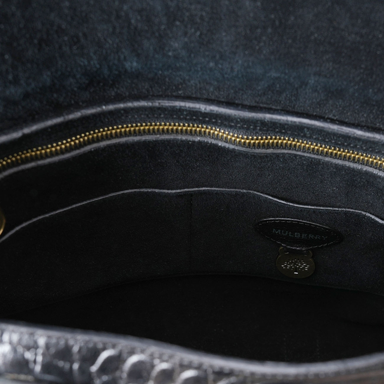 MULBERRY(USED)멀버리 베이스워터 크로커다일 패턴