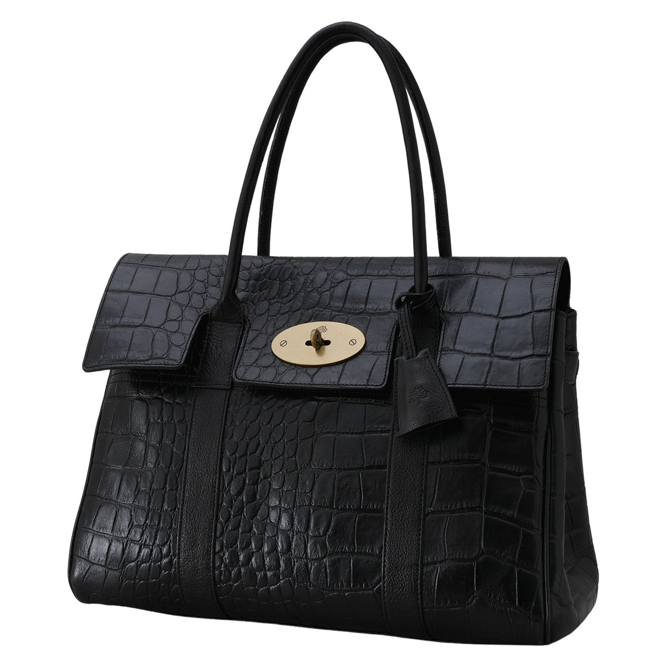 MULBERRY(USED)멀버리 베이스워터 크로커다일 패턴