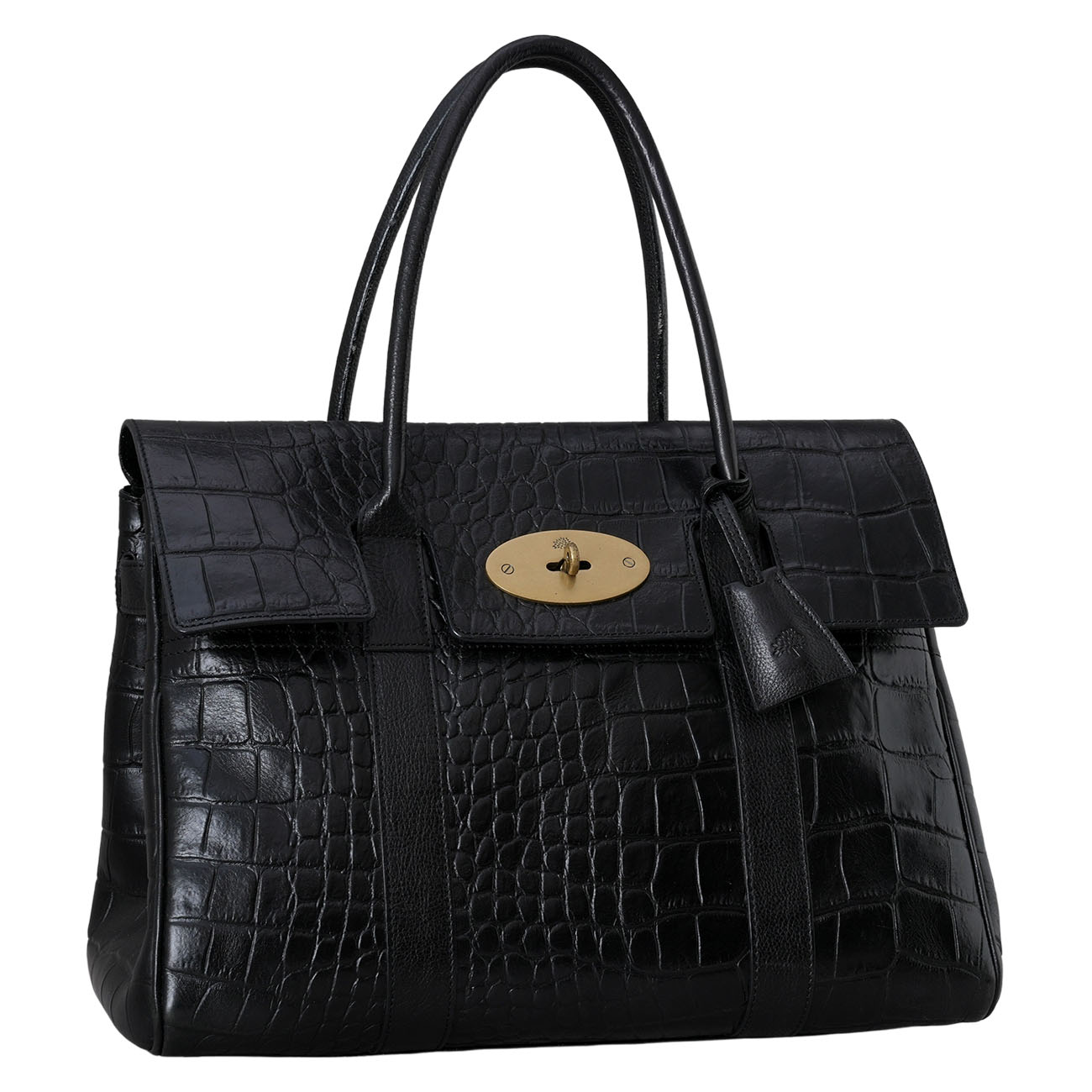 MULBERRY(USED)멀버리 베이스워터 크로커다일 패턴