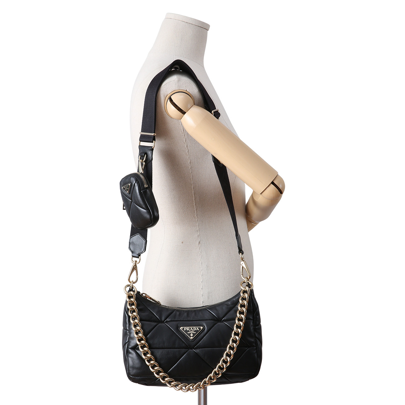 PRADA(USED)프라다 1BC157 시스템 패치워크 숄더백