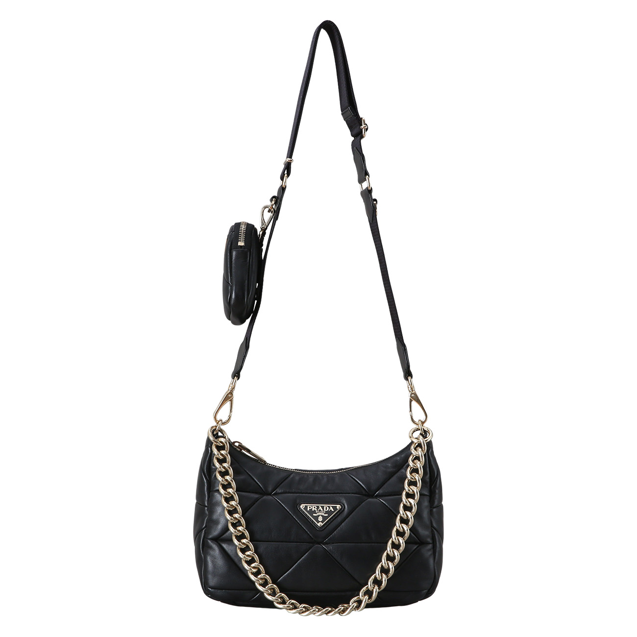 PRADA(USED)프라다 1BC157 시스템 패치워크 숄더백
