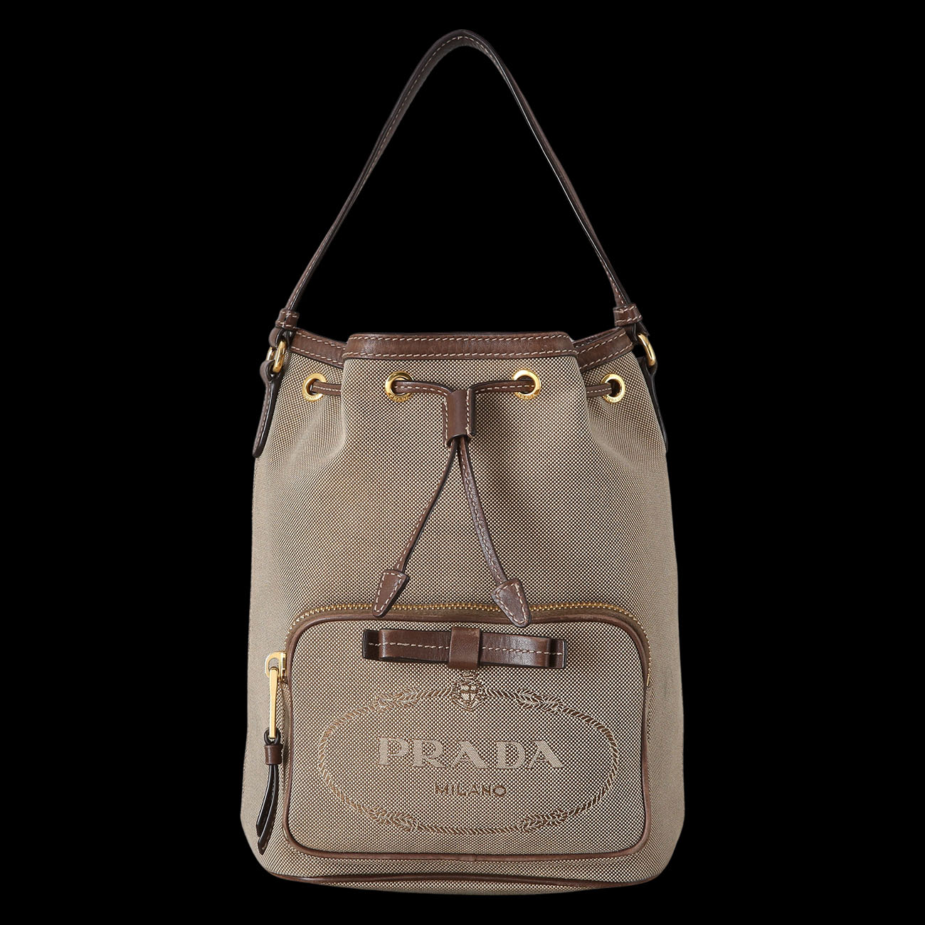 PRADA(USED)프라다 패브릭 버킷백