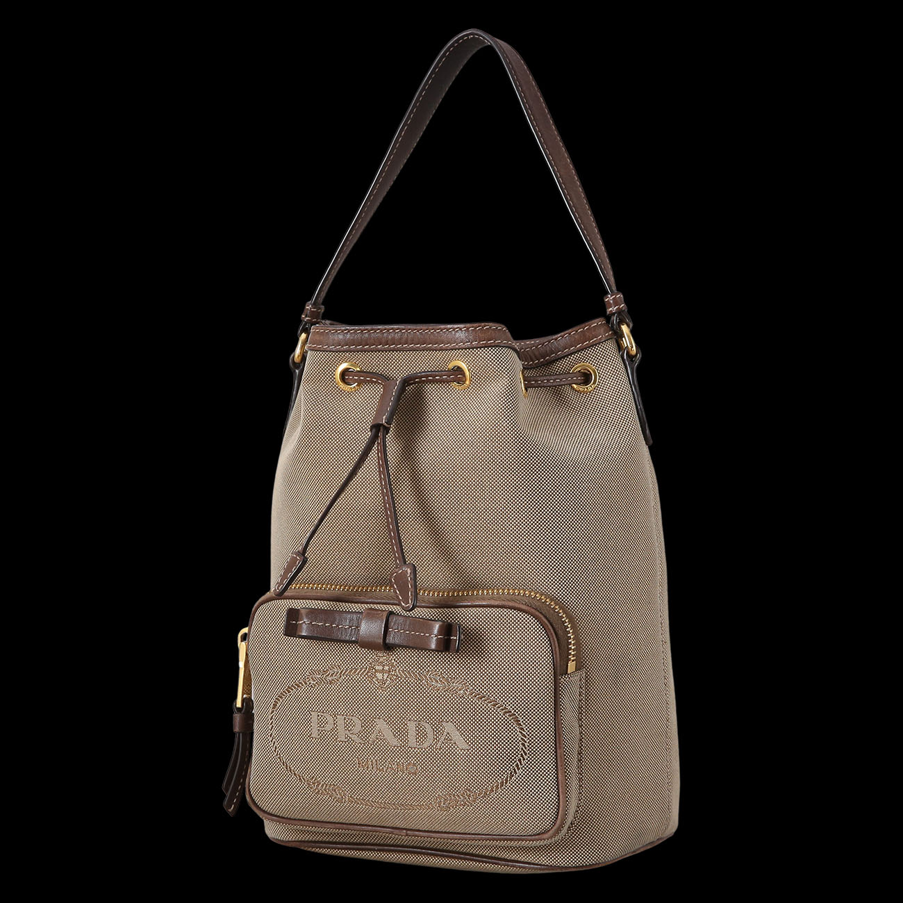 PRADA(USED)프라다 패브릭 버킷백