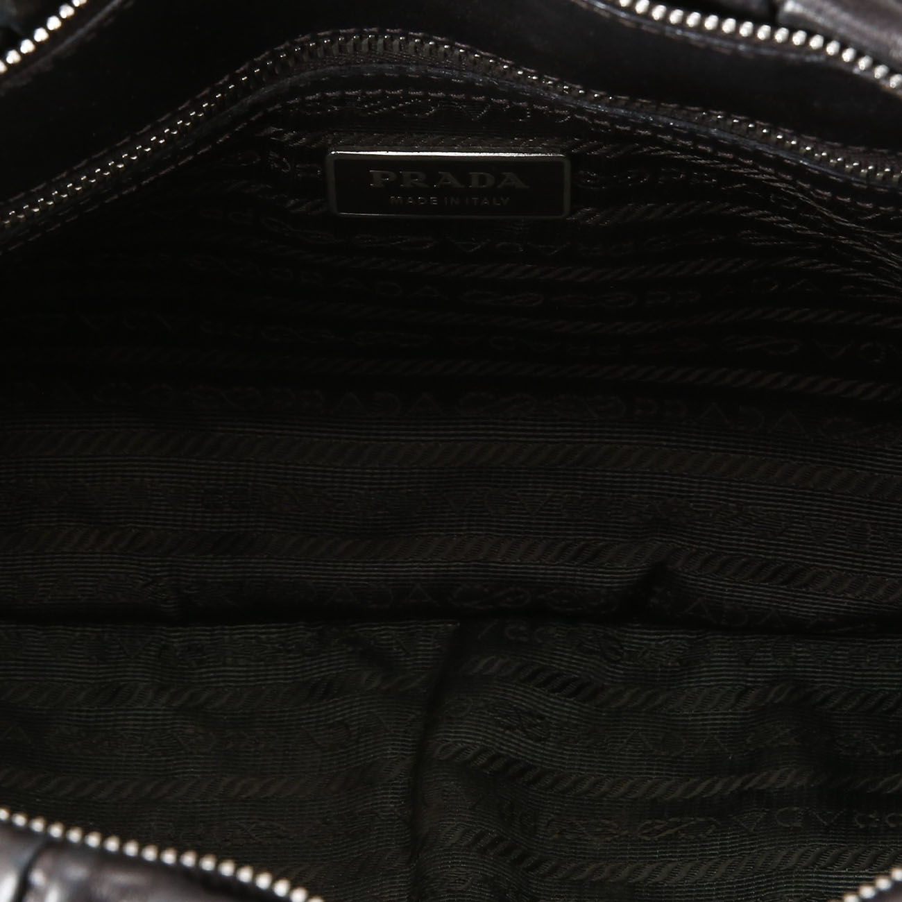 PRADA(USED)프라다 BN1407 레더 고프레 숄더백