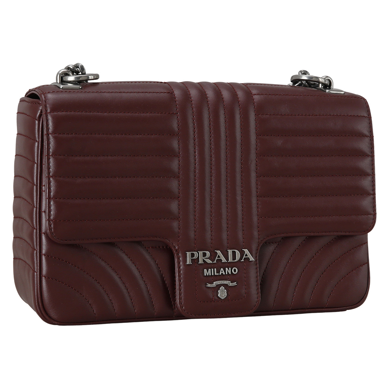 PRADA(USED)프라다 1BD135 다이아그램 체인 숄더백