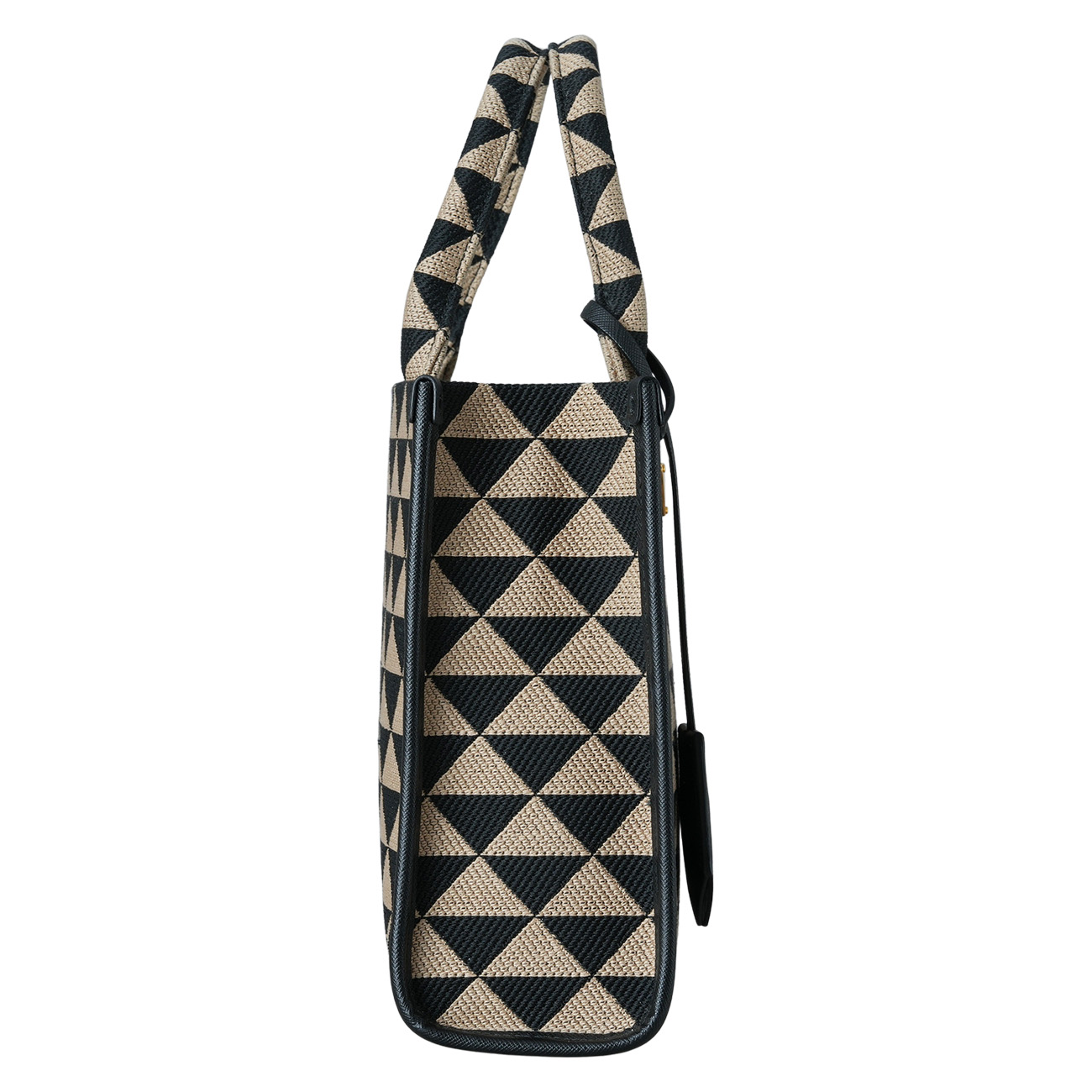 PRADA(USED)프라다 1BA354 자카드 심볼 토트 겸 숄더백