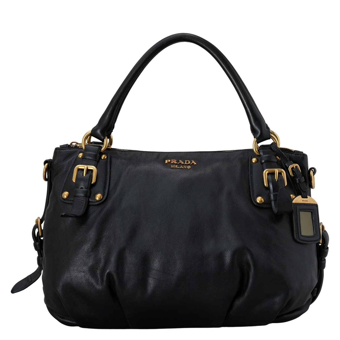 PRADA(USED)프라다 레더 숄더백