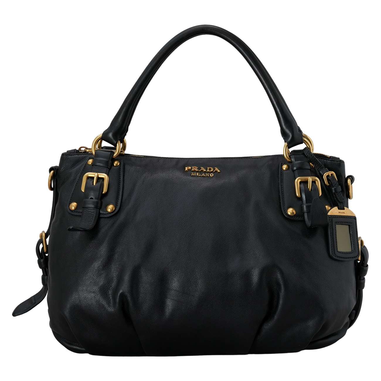 PRADA(USED)프라다 레더 숄더백