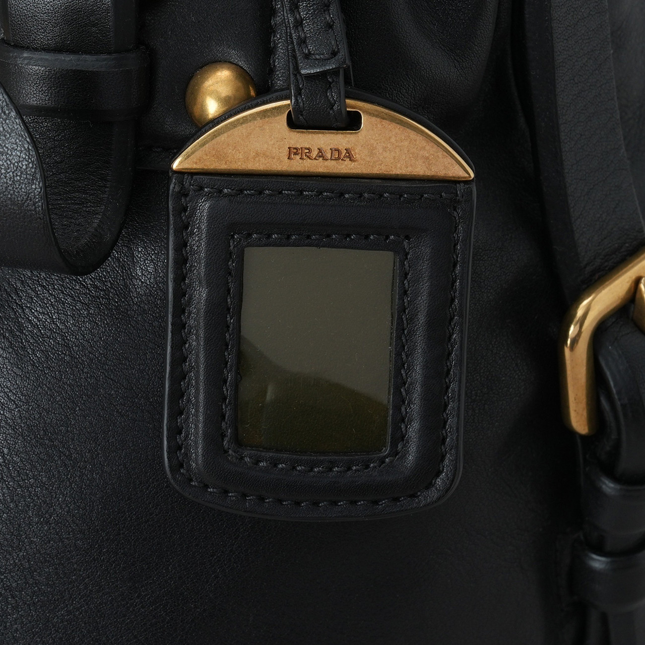 PRADA(USED)프라다 레더 숄더백