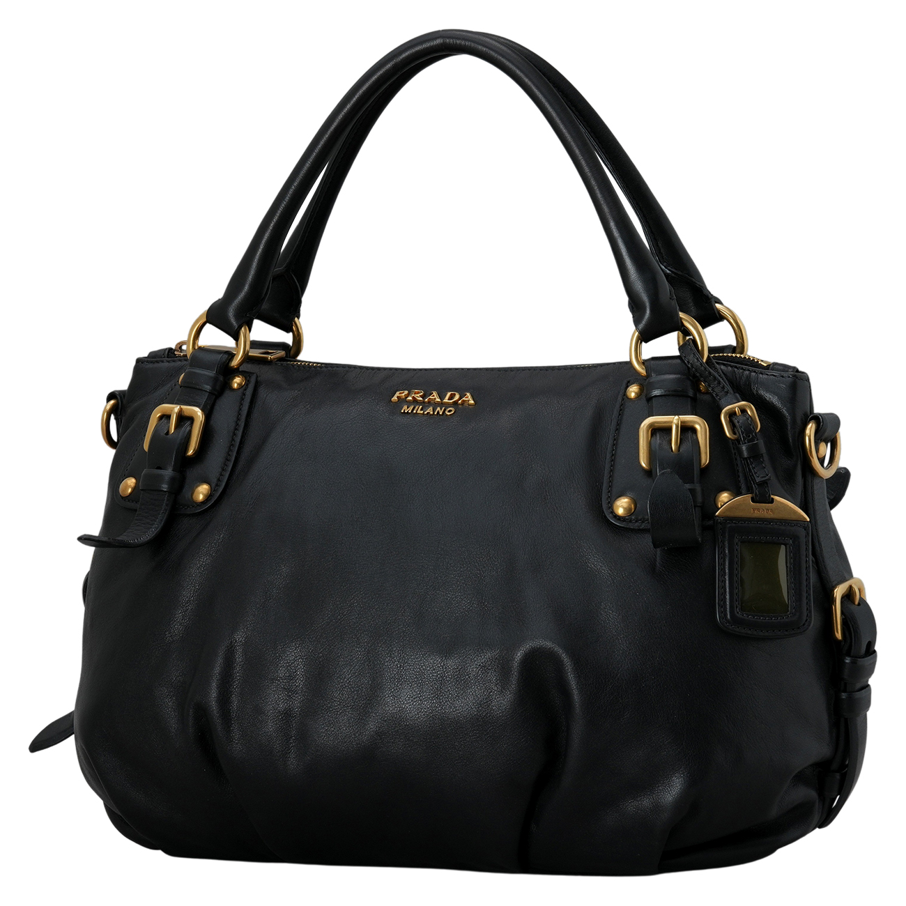 PRADA(USED)프라다 레더 숄더백