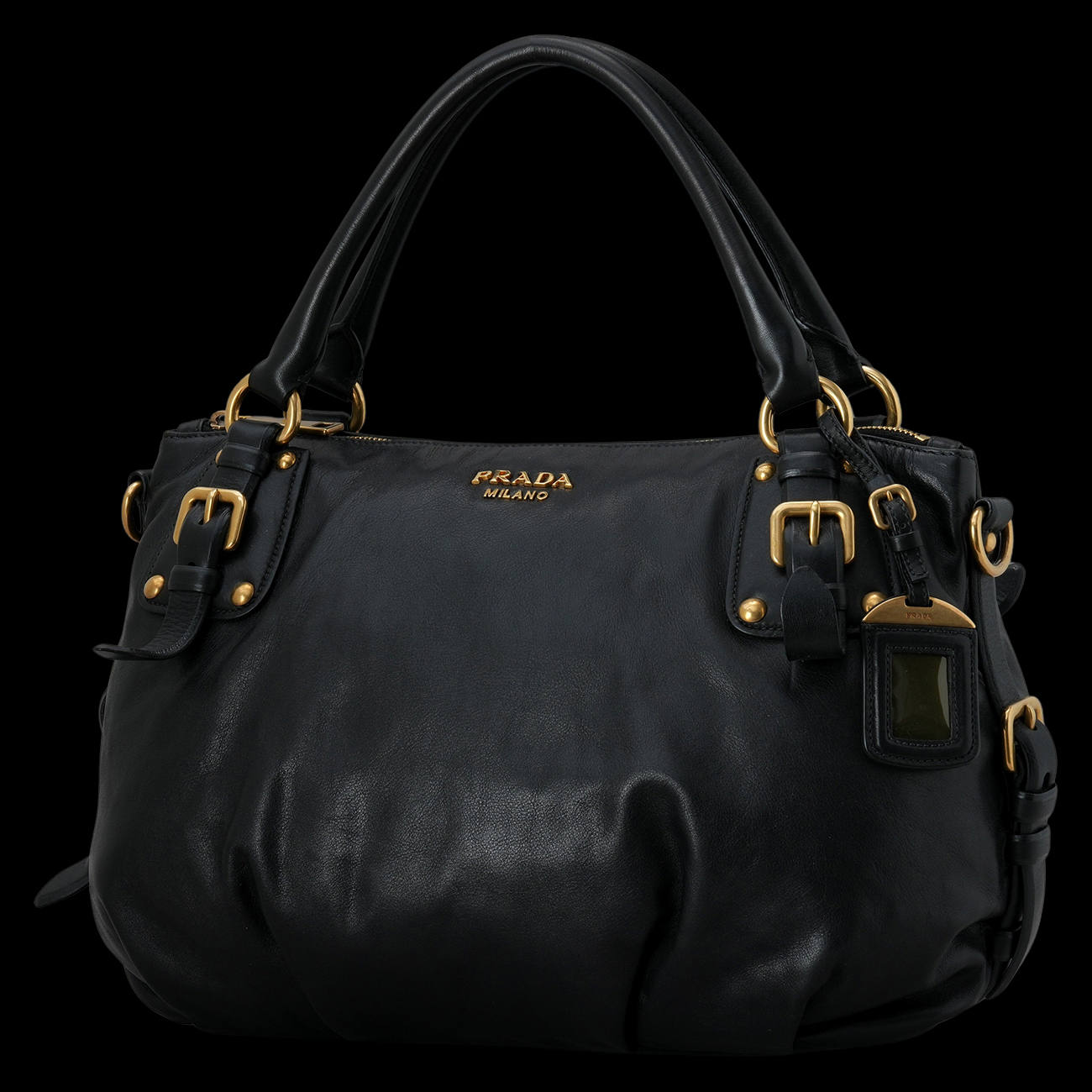PRADA(USED)프라다 레더 숄더백
