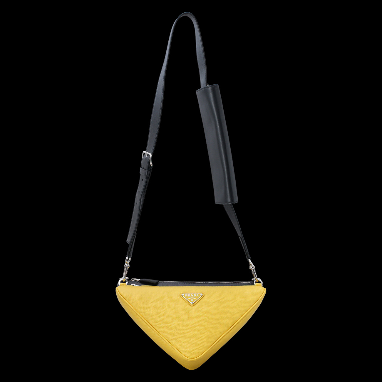 PRADA(USED)프라다 2VH157 트라이앵글 레더 크로스백