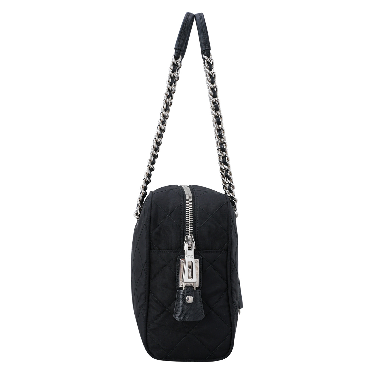 PRADA(USED)프라다 1BB903 포코노 퀼팅 체인 볼링백