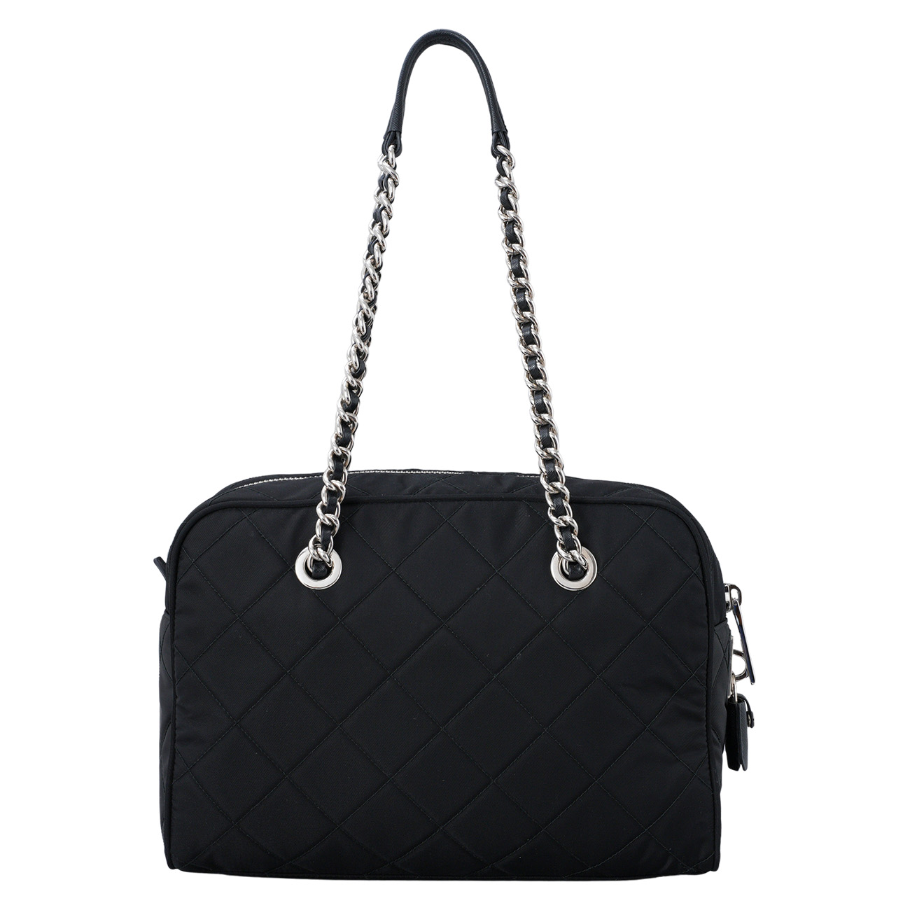 PRADA(USED)프라다 1BB903 포코노 퀼팅 체인 볼링백