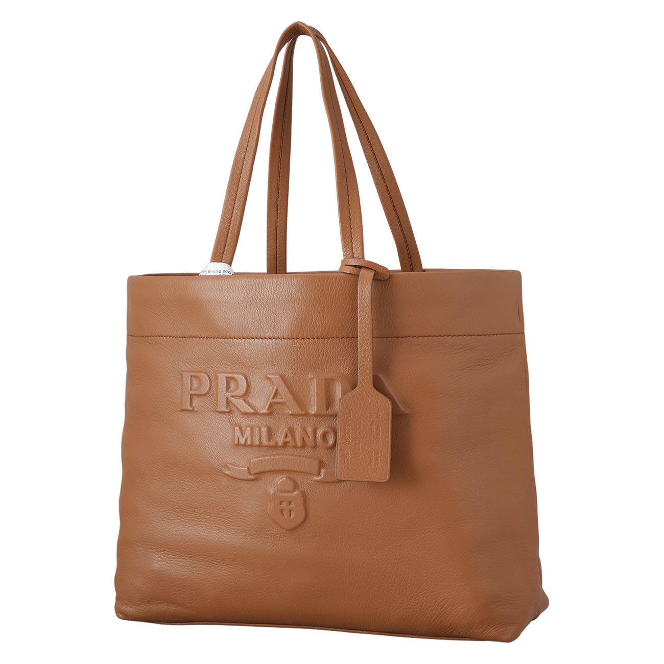 PRADA(USED)프라다 1BG398 엠보스드 로고 토트백
