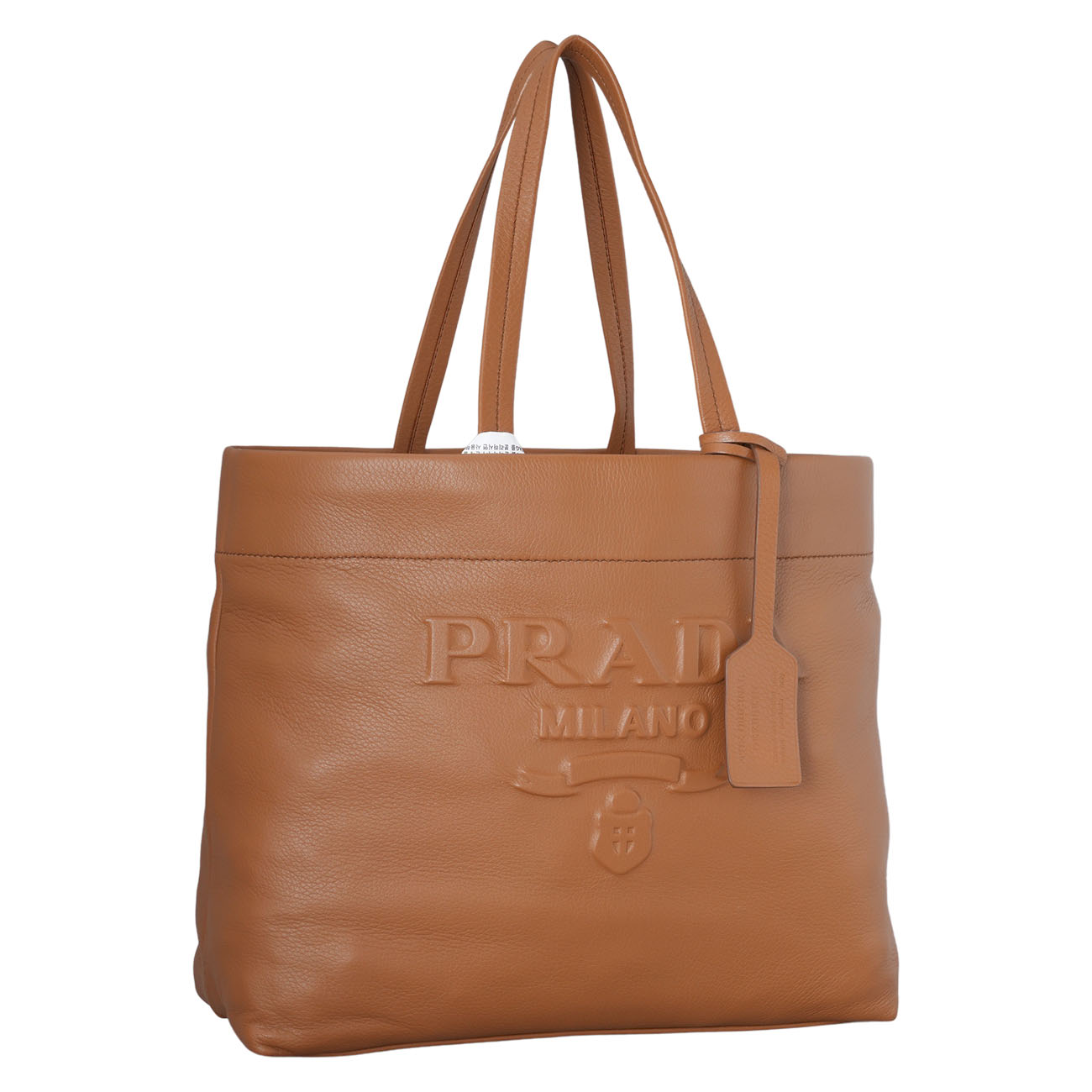 PRADA(USED)프라다 1BG398 엠보스드 로고 토트백