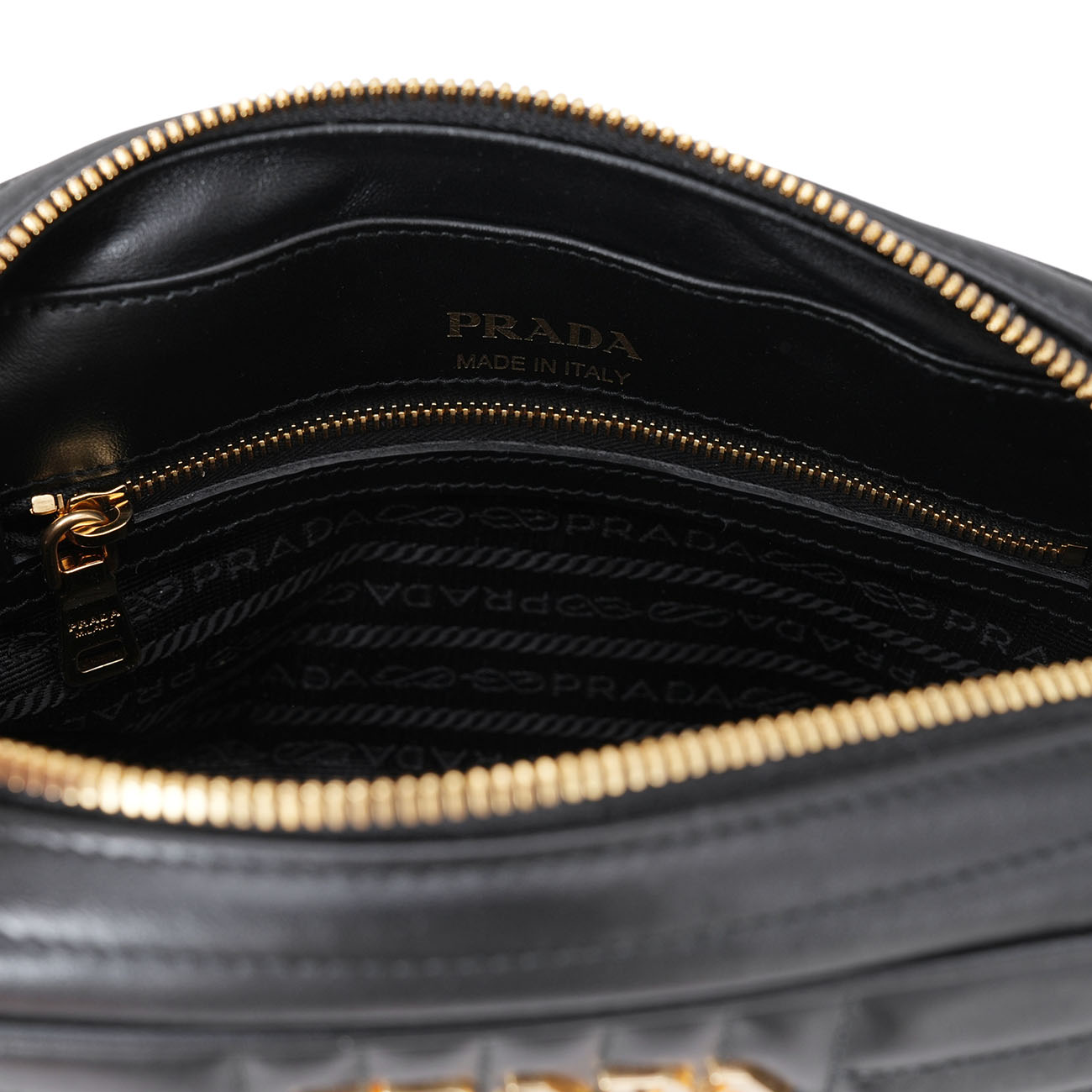 PRADA(USED)프라다 1BH083 소프트칼프 다이어그램 크로스백