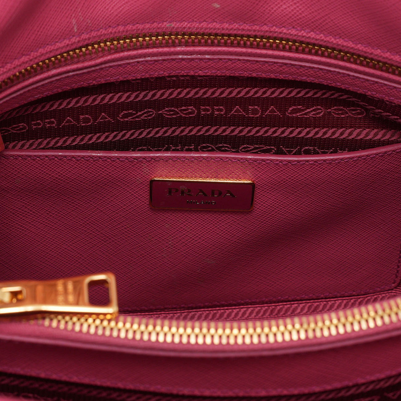 PRADA(USED)프라다 BN2567 사피아노 돔 럭스백