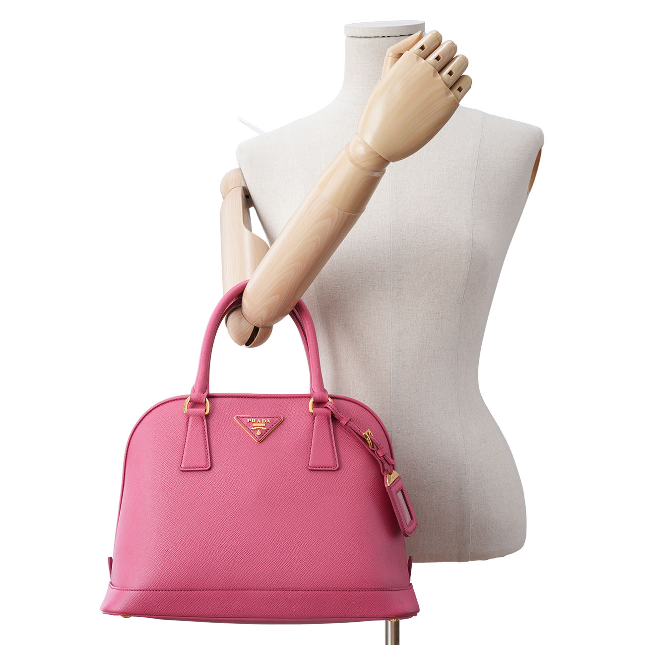 PRADA(USED)프라다 BN2567 사피아노 돔 럭스백