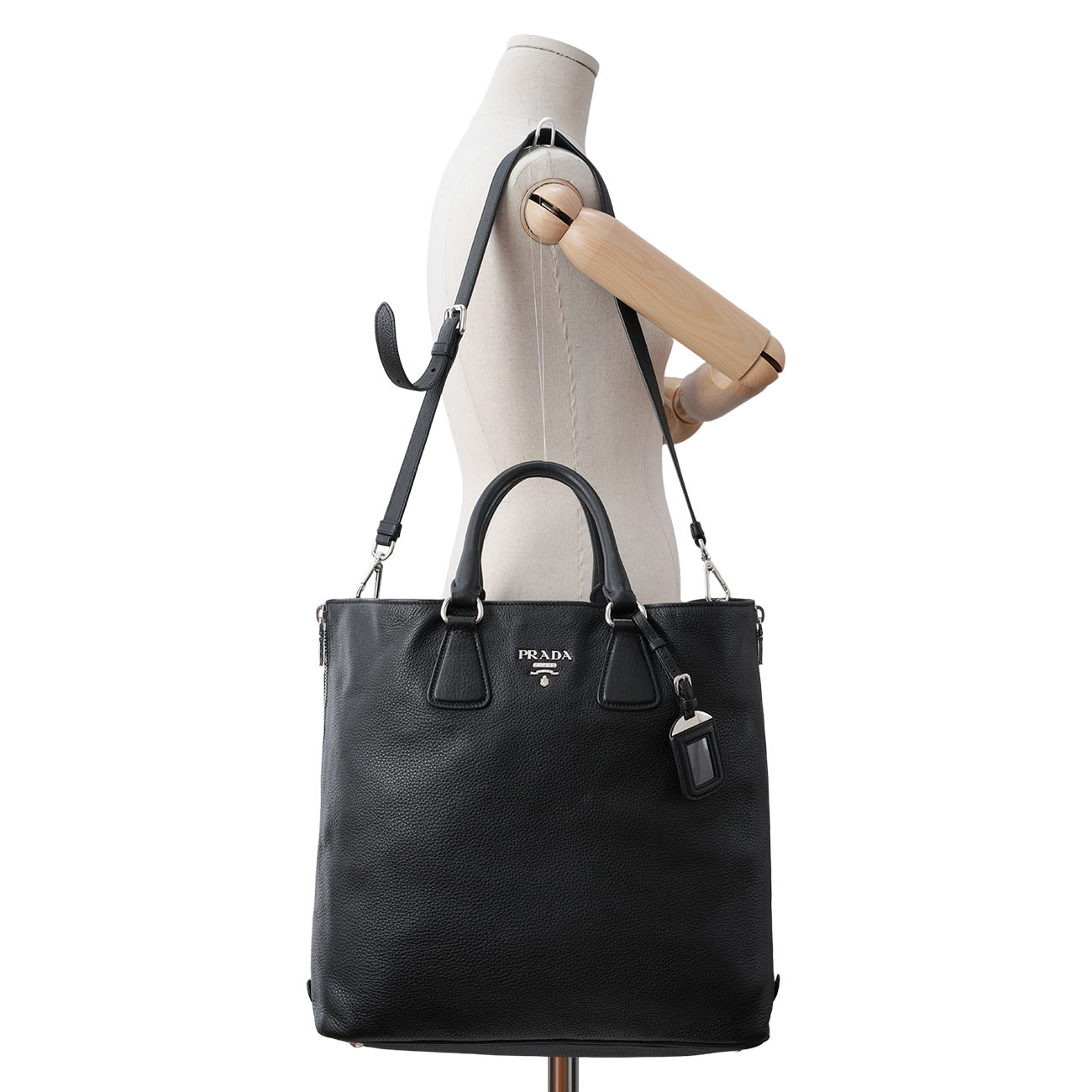 PRADA(USED)프라다 BN2419 비텔로 다이노 토트 겸 숄더백