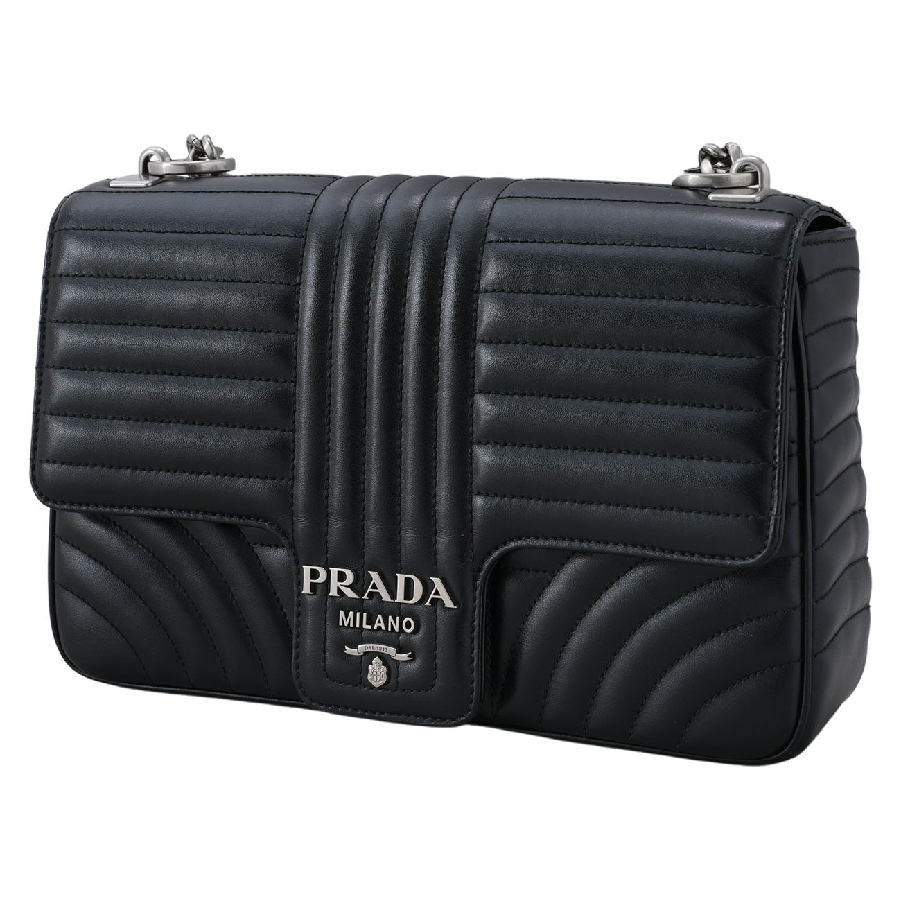 PRADA(USED)프라다 1BD135 다이아그램 체인 숄더백