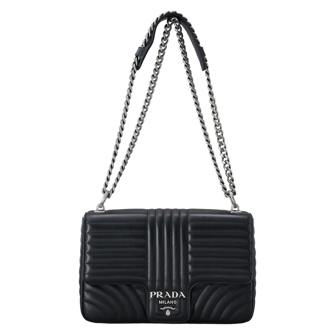 PRADA(USED)프라다 1BD135 다이아그램 체인 숄더백