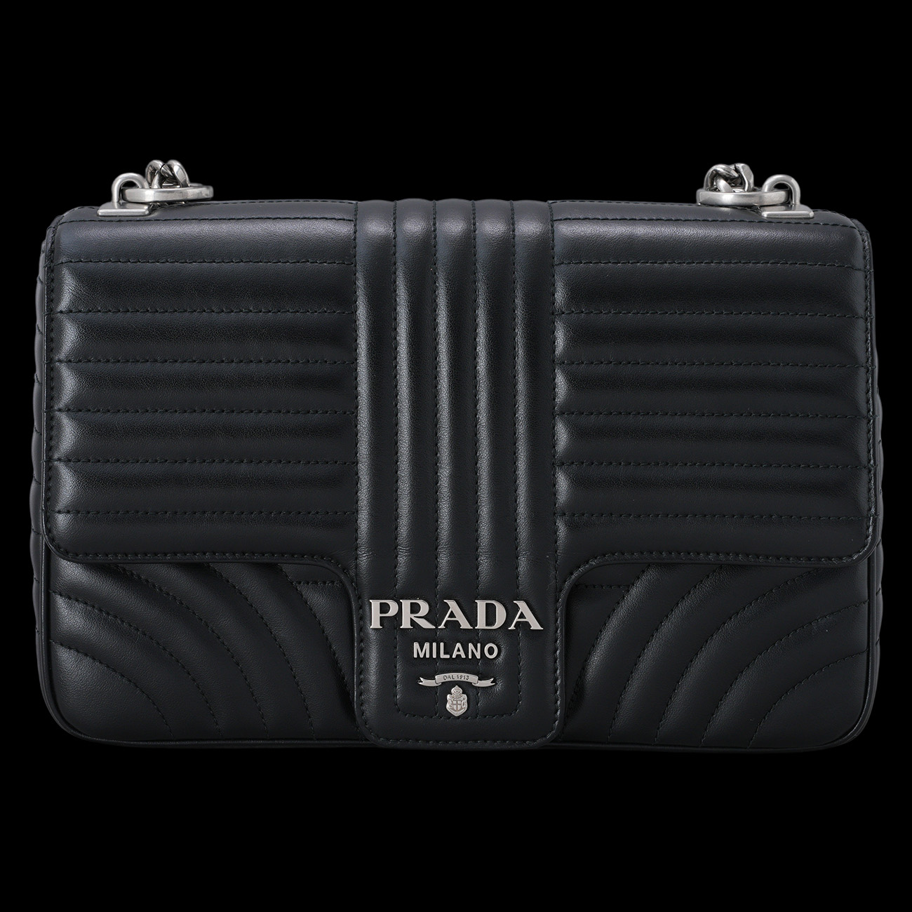 PRADA(USED)프라다 1BD135 다이아그램 체인 숄더백