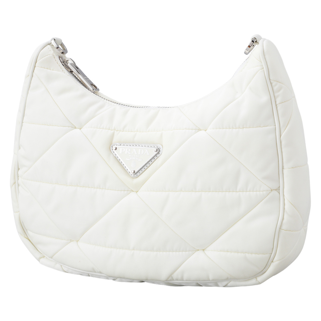 PRADA(USED)프라다 1BC151 리나일론 패딩 호보 백