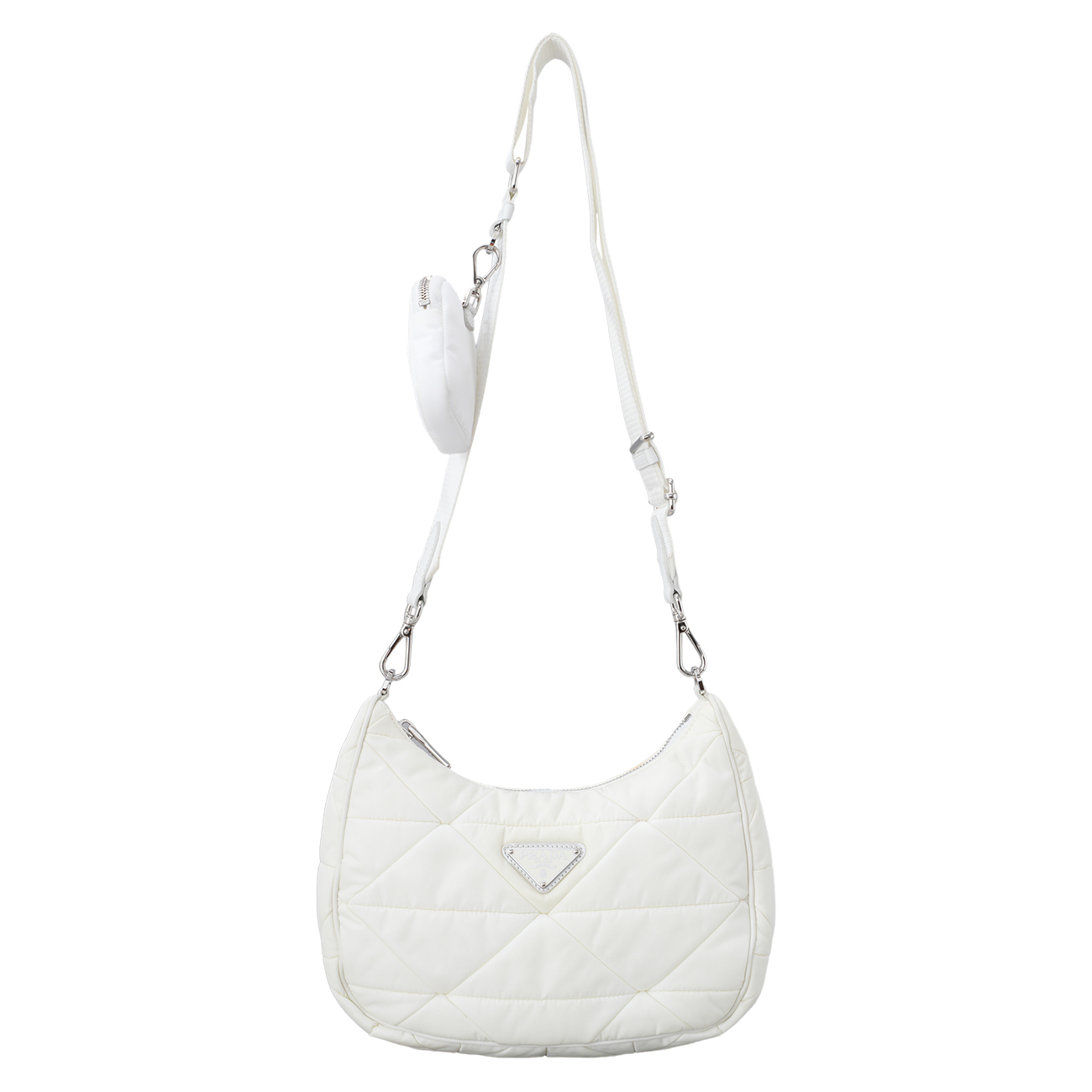 PRADA(USED)프라다 1BC151 리나일론 패딩 호보 백
