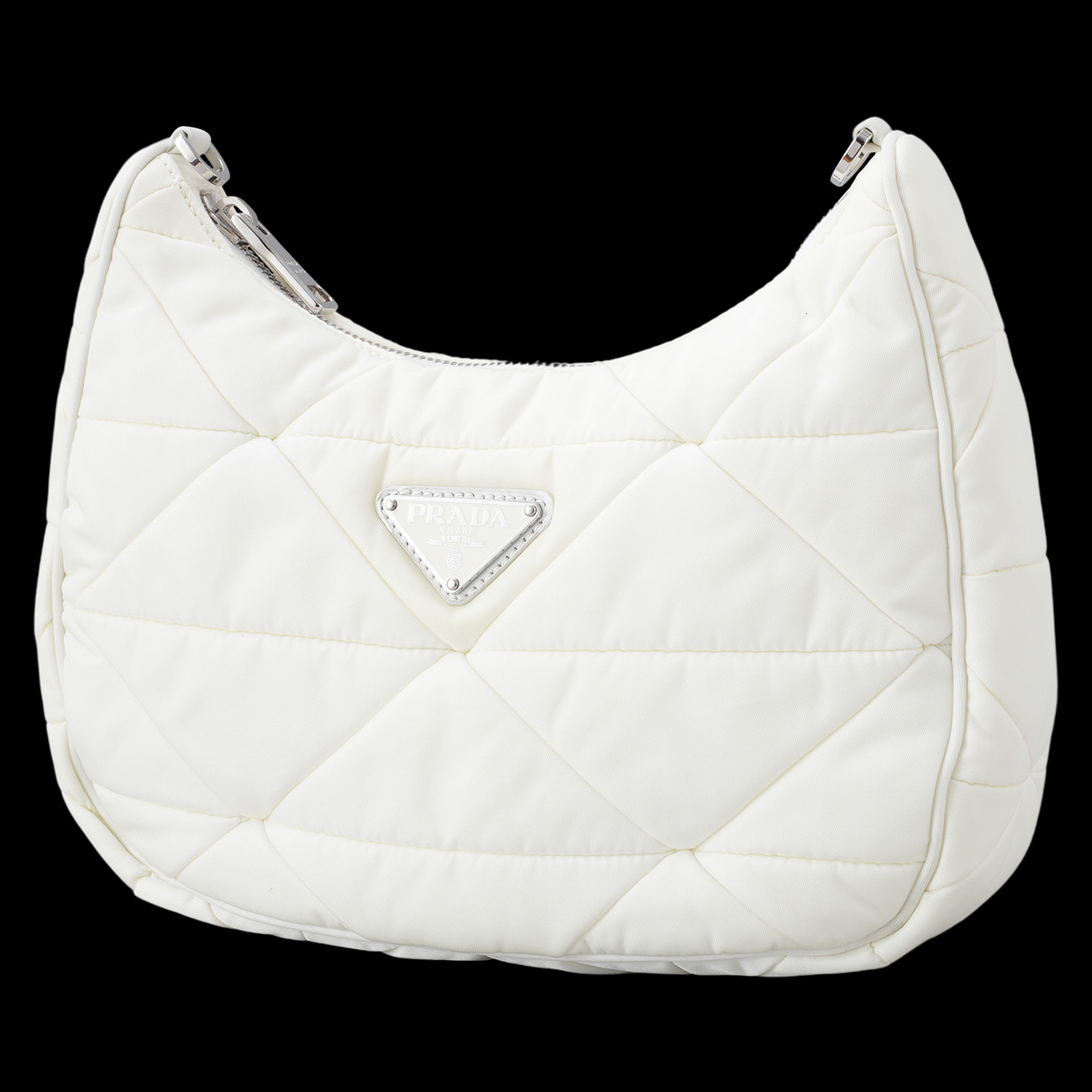 PRADA(USED)프라다 1BC151 리나일론 패딩 호보 백