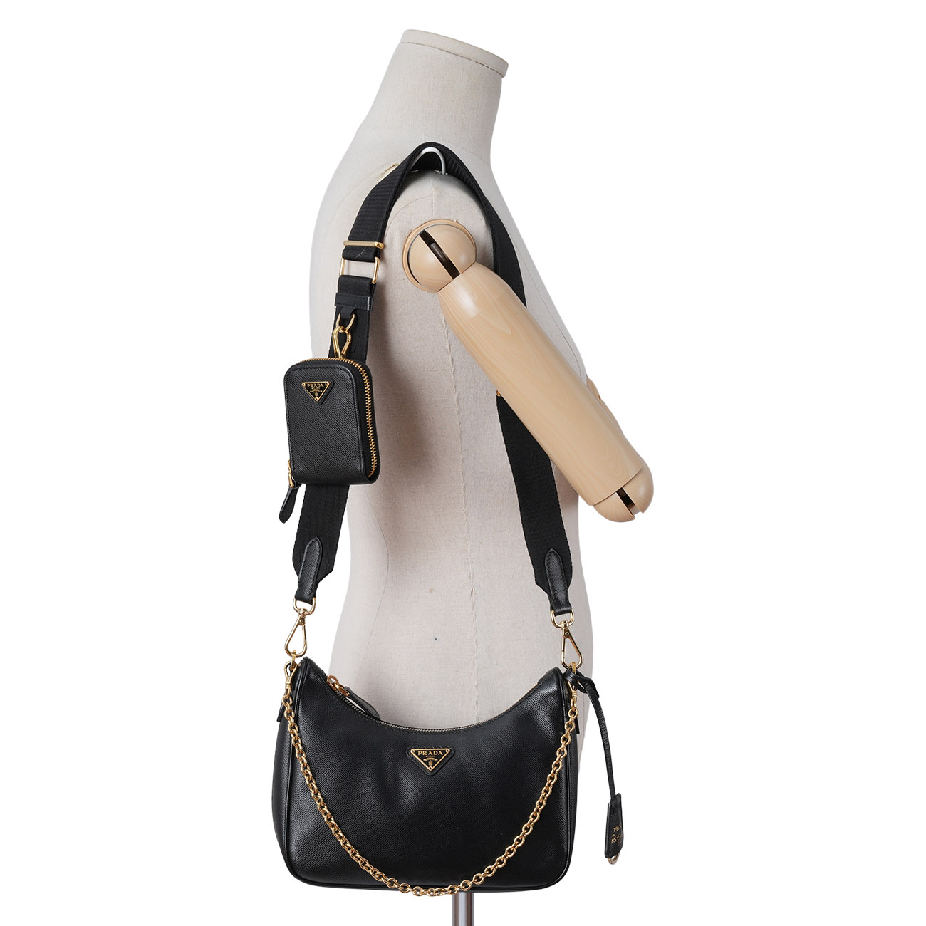 PRADA(USED)프라다 리에디션 사피아노 숄더 백