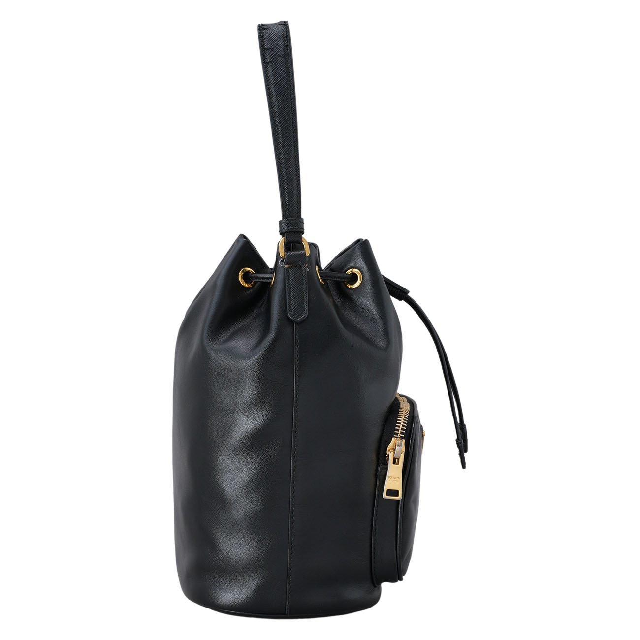 PRADA(USED)프라다 1BH038 레더 버킷백