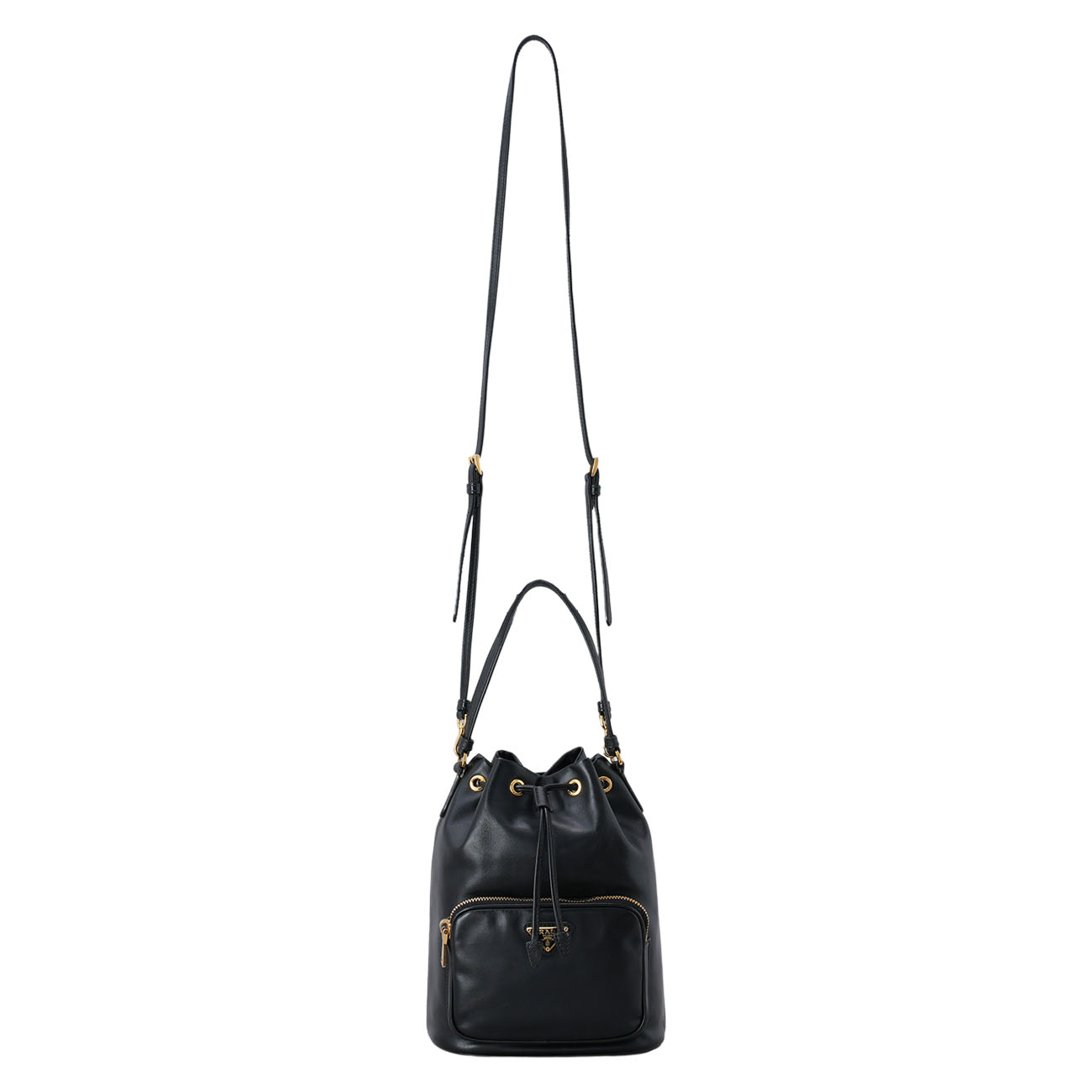 PRADA(USED)프라다 1BH038 레더 버킷백