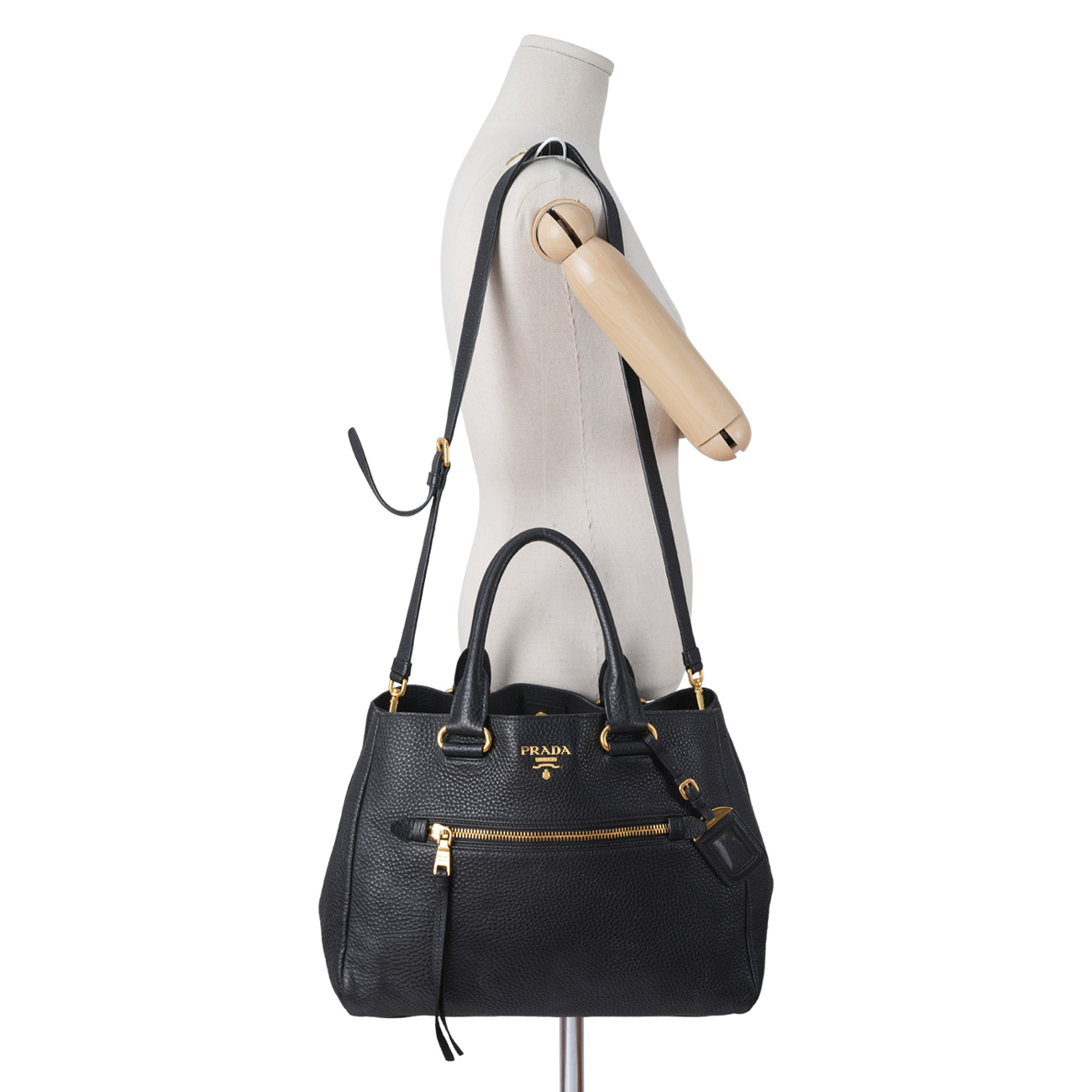 PRADA(USED)프라다 BN2793 비텔로 다이노 토트겸 숄더백